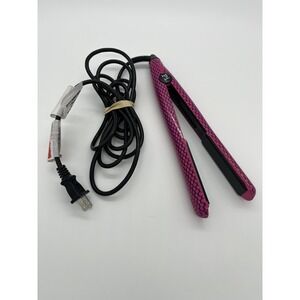 PI Plugged In Flat Iron 1" Straightener Pink Hair Styling‎ 1" Tested
